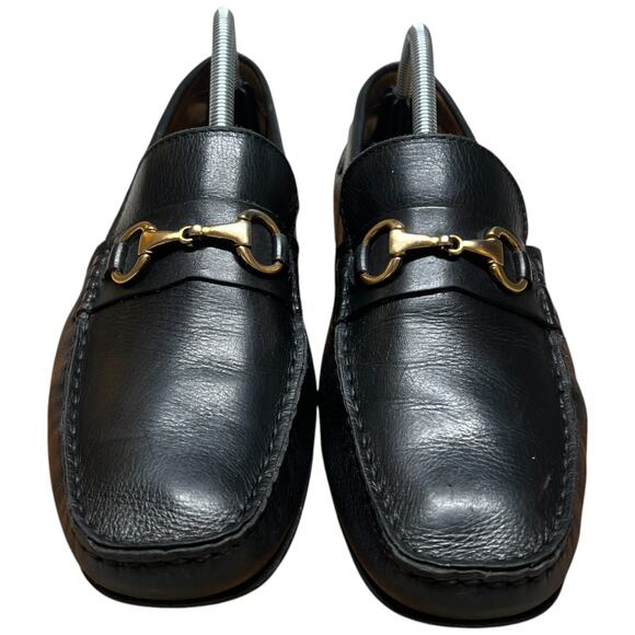 MERCANTI FIORENTINI Horse Bit Relax Men 9M Black Leather Driving Loafers Shoes - Picture 8 of 14